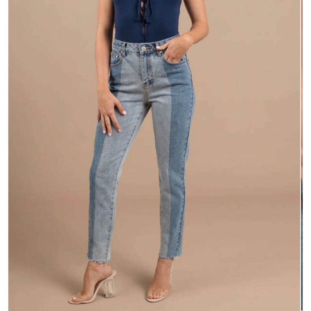 Two toned jeans